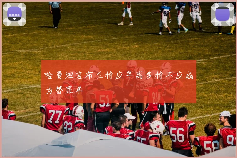 哈曼坦言布兰特应早离多特不应成为替罪羊