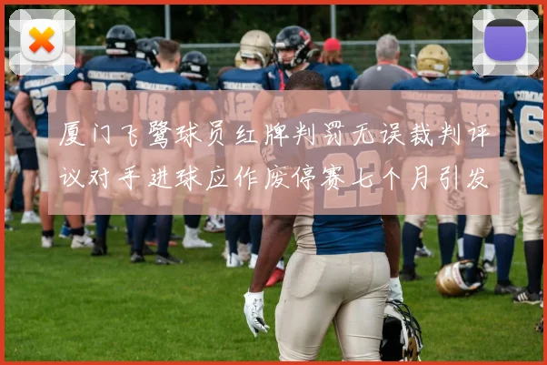 厦门飞鹭球员红牌判罚无误裁判评议对手进球应作废停赛七个月引发热议
